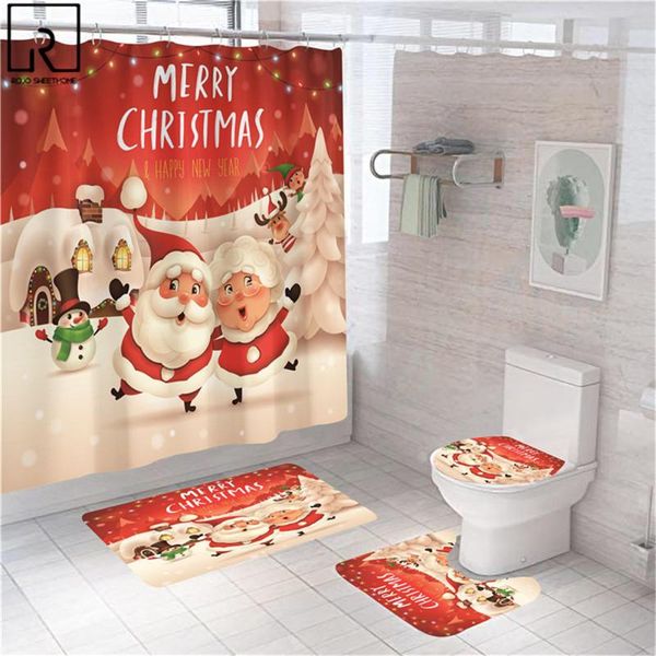 shower curtains cartoon santa print bathroom curtain xmas modern bath mat set rugs christmas decoration home accessories
shower curtains cartoon santa print bathroom curtain xmas modern bath mat set rugs christmas decoration home accessories