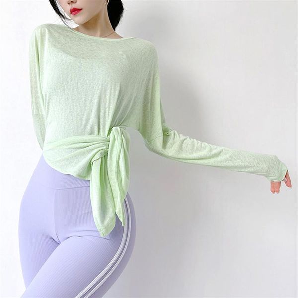 yoga outfit women quick dry loose stsyle long sleeve sport t-shirt fitness running shirts opening bandage tee
yoga outfit women quick dry loose stsyle long sleeve sport t-shirt fitness running shirts opening bandage tee