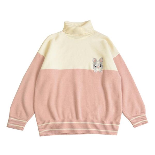 women's sweaters women knitted pullover sweater 2021 cartoon embroidery winter clothes long sleeve turtleneck korean ladies basic top, White;black
women's sweaters women knitted pullover sweater 2021 cartoon embroidery winter clothes long sleeve turtleneck korean ladies basic top, White;black