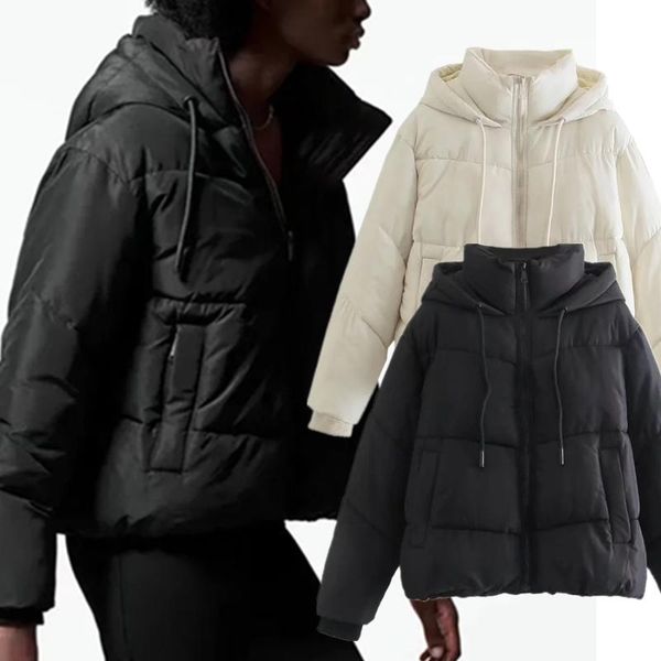 women's down & parkas withered 2021 winter parka coat women england style fashion simple solid casual hooded thick jacket warm bread, Black
women's down & parkas withered 2021 winter parka coat women england style fashion simple solid casual hooded thick jacket warm bread, Black