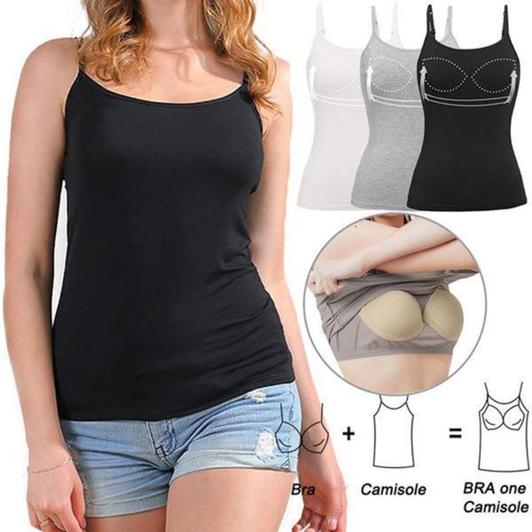 women's cami shaper with built in bra tummy control camisole tank underskirts shapewear body shapers, Black;white
women's cami shaper with built in bra tummy control camisole tank underskirts shapewear body shapers, Black;white