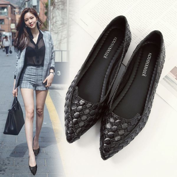 shoes autumn single shoes women flats pointed toe shallow casual comfortable for pregnant woman walking black brown y03d 
shoes autumn single shoes women flats pointed toe shallow casual comfortable for pregnant woman walking black brown y03d