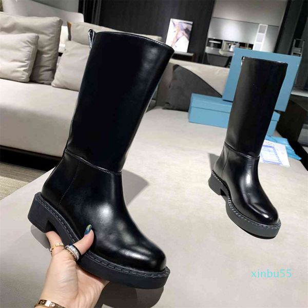 luxury designer boots women metal button chain shoes leather low heels winter straight boots, Black
luxury designer boots women metal button chain shoes leather low heels winter straight boots, Black