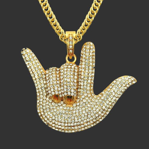 men chains pendant for hip hop amulet neck s accessories: domineering diamond studded finger trendy male personalized gesture jewelry, Silver
men chains pendant for hip hop amulet neck s accessories: domineering diamond studded finger trendy male personalized gesture jewelry, Silver