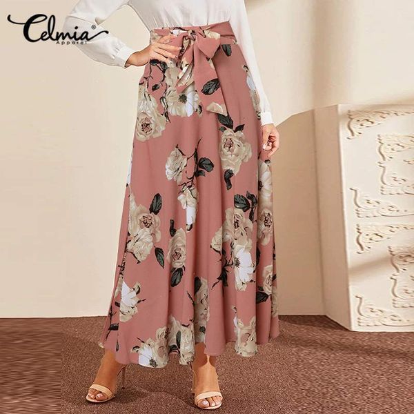 skirt celmia women summer elegant flower print skirts 2021 casual high waist bandage a-line swing maxi skirt holiday bottoms plus size, Black
skirt celmia women summer elegant flower print skirts 2021 casual high waist bandage a-line swing maxi skirt holiday bottoms plus size, Black