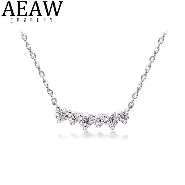 dfcolor vvs1 round brilliant cut moissanite pendant necklace solid 14k white gold fine neckllace for women sparking chains, Silver
dfcolor vvs1 round brilliant cut moissanite pendant necklace solid 14k white gold fine neckllace for women sparking chains, Silver