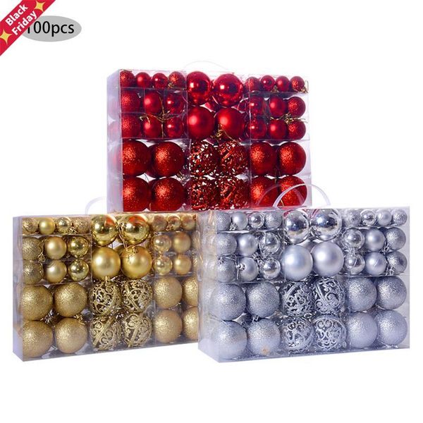 100pcs/set christmas ball gift box tree ornament golden glitter home garden decorations supplies 2021 party decoration
100pcs/set christmas ball gift box tree ornament golden glitter home garden decorations supplies 2021 party decoration