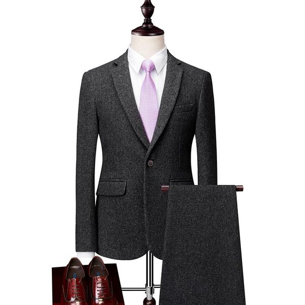 loldeal classic vintage tweed herringbone wool blend men suit 2 pieces fit single breasted smart formal wedding suits men's & blazers, White;black
loldeal classic vintage tweed herringbone wool blend men suit 2 pieces fit single breasted smart formal wedding suits men's & blazers, White;black