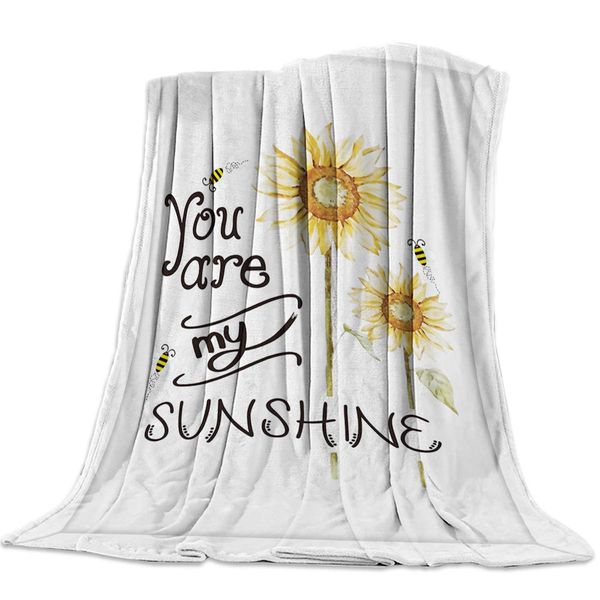 Ultra Soft Throw Blanket You are My Sunshine Sunflower Bee White Background Lightweight Bed Blankets Cozy Bedspreads for
Ultra Soft Throw Blanket You are My Sunshine Sunflower Bee White Background Lightweight Bed Blankets Cozy Bedspreads for
