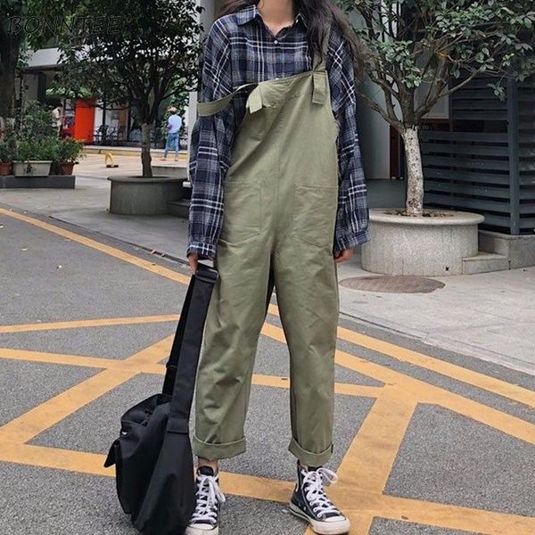 solid jumpsuits women pockets ankle-length japanese style female overalls loose bf green harajuku leisure spring autumn college women's, Black;white
solid jumpsuits women pockets ankle-length japanese style female overalls loose bf green harajuku leisure spring autumn college women's, Black;white