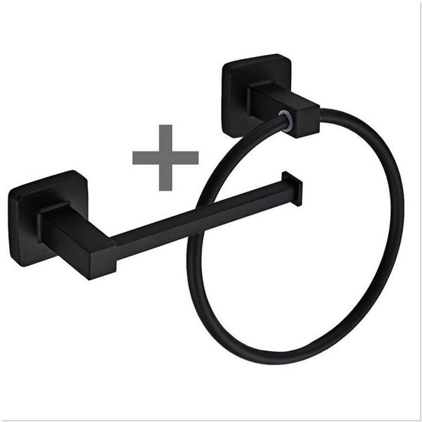 square bathroom toilet roll holder & towel ring set stainless steel black hanging cost rack with screws fittings kit rings
square bathroom toilet roll holder & towel ring set stainless steel black hanging cost rack with screws fittings kit rings