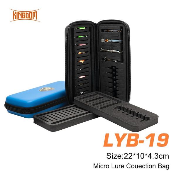 fishing accessories kingdom micro lure collection bags 155g 20*10*4.3cm pvc material high strength eva good resistance waterproof tackles
fishing accessories kingdom micro lure collection bags 155g 20*10*4.3cm pvc material high strength eva good resistance waterproof tackles
