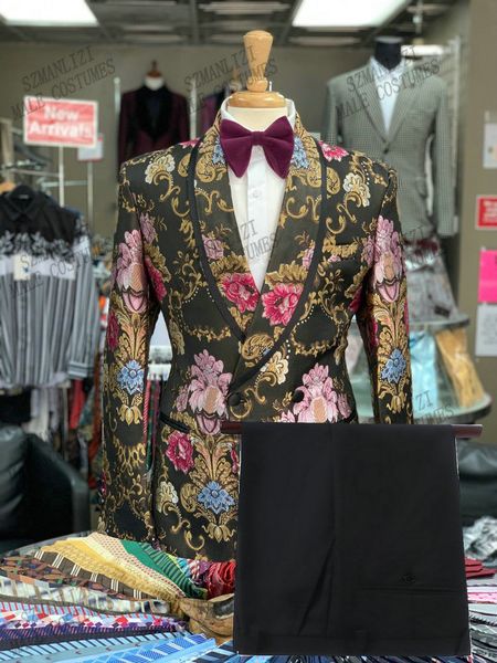 men's suits & blazers terno masculino slim fit male dress floral formal wedding mens double breasted groom tuxedo prom for men 5r8, White;black
men's suits & blazers terno masculino slim fit male dress floral formal wedding mens double breasted groom tuxedo prom for men 5r8, White;black