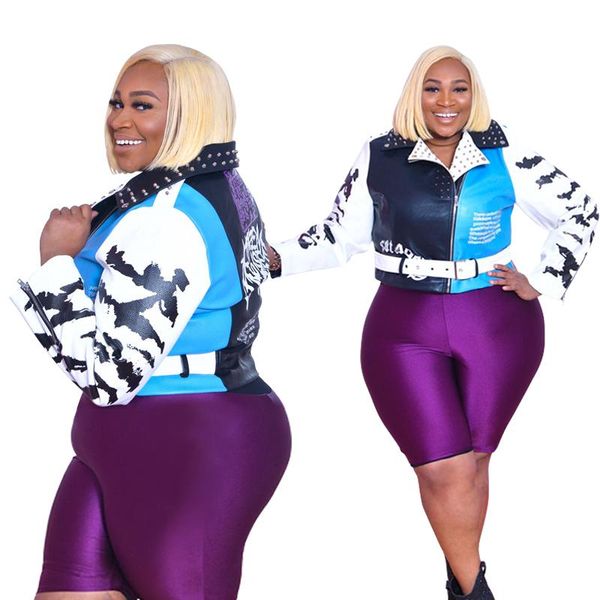 in stock design plus size clothing fashion women pu leather jackets women's, Black;brown
in stock design plus size clothing fashion women pu leather jackets women's, Black;brown