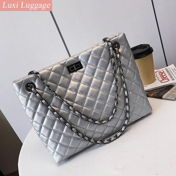 evening bags silver big tote for women chain crossbody bag diamond lattice shoulder female large leather plaid shopper handbags sac
evening bags silver big tote for women chain crossbody bag diamond lattice shoulder female large leather plaid shopper handbags sac