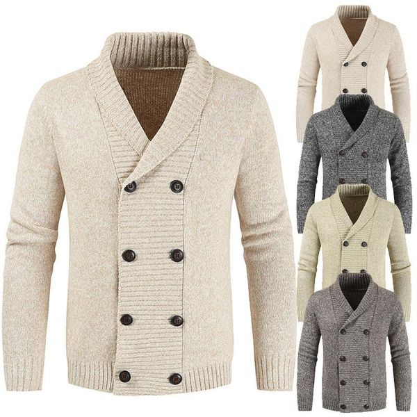 men's sweaters autumn winter beige men sweater fashion casual double breasted long sleeve oversized knitted cardigan knitwear boy xxxl, White;black
men's sweaters autumn winter beige men sweater fashion casual double breasted long sleeve oversized knitted cardigan knitwear boy xxxl, White;black