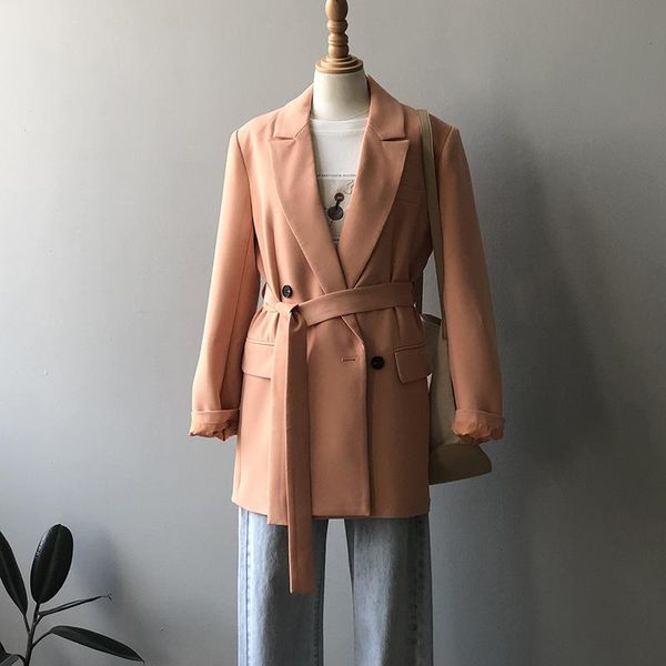 women's suits & blazers elegant blazer women korean fashion coats 2021 spring autumn ladies office clothes casual casacos mujer, White;black
women's suits & blazers elegant blazer women korean fashion coats 2021 spring autumn ladies office clothes casual casacos mujer, White;black