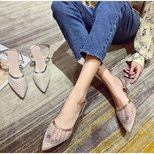 women's sandals buckle fashion shoes female footwear ladies pumps pointed toe back strap summer 2021 crystal high heels, Black
women's sandals buckle fashion shoes female footwear ladies pumps pointed toe back strap summer 2021 crystal high heels, Black