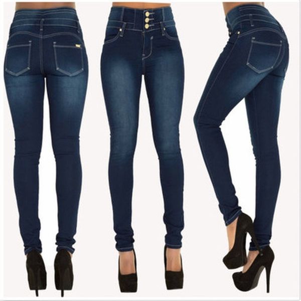 autumn winter plus size high waisted jeans skinny denim pencil pants women stretch womens slim button pockets 210603, Blue
autumn winter plus size high waisted jeans skinny denim pencil pants women stretch womens slim button pockets 210603, Blue
