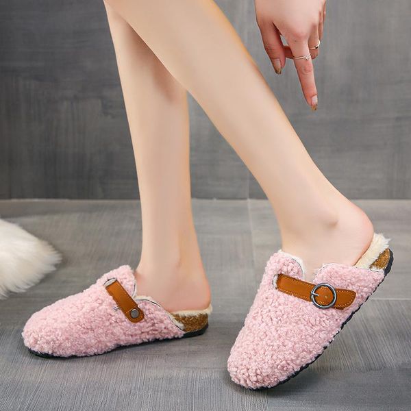 slippers 2021 fashion fur shoes low womens outdoor platform slides flock cover toe winter footwear plush flat zapatos, Black
slippers 2021 fashion fur shoes low womens outdoor platform slides flock cover toe winter footwear plush flat zapatos, Black
