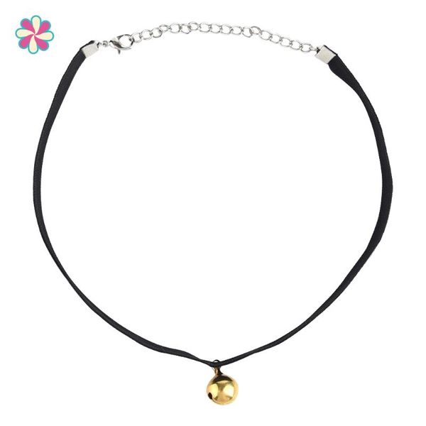 trendy women necklace jewelry 15mm width gold bell pendant chokers collar w118, Golden;silver
trendy women necklace jewelry 15mm width gold bell pendant chokers collar w118, Golden;silver