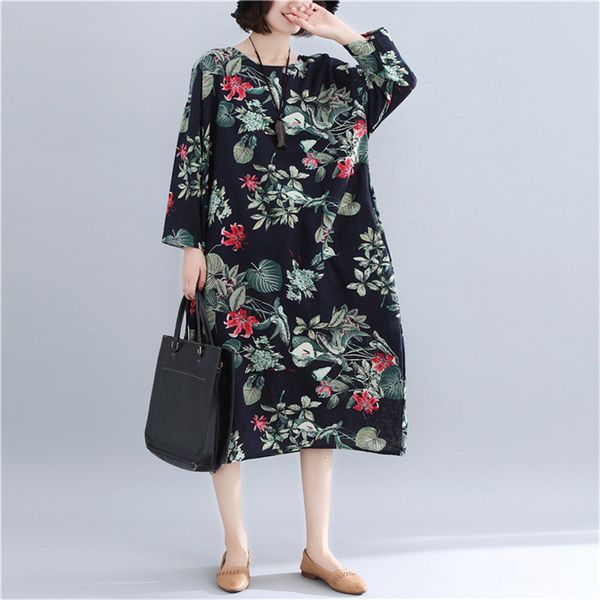 spring autumn medium length in long national style female size flax cotton dress m100 g0hd, Black;gray
spring autumn medium length in long national style female size flax cotton dress m100 g0hd, Black;gray