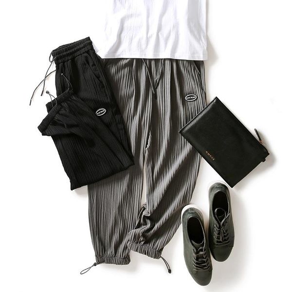 men's pants comfortable, heat repellent and wet summer guochao quick drying elastic lace up casual wei t7990, Black
men's pants comfortable, heat repellent and wet summer guochao quick drying elastic lace up casual wei t7990, Black