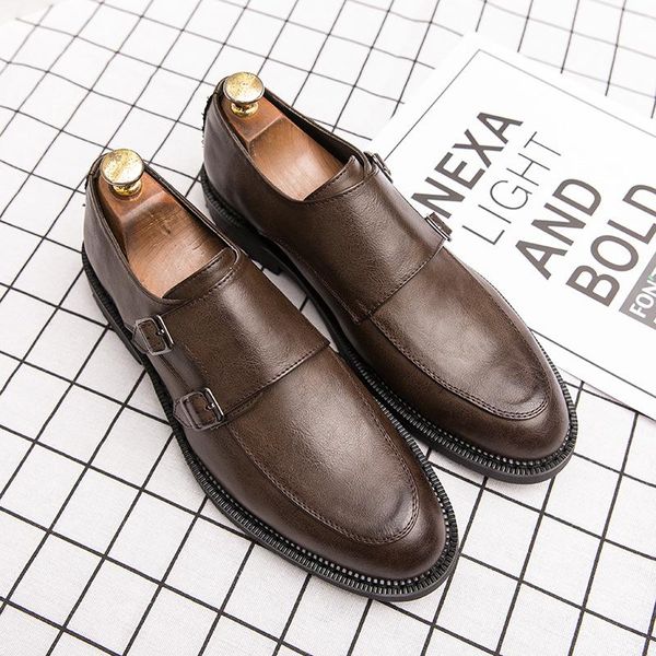 dress shoes 2021 autumn and winter fashion business all-match formal wear monk men's double buckle xm375, Black
dress shoes 2021 autumn and winter fashion business all-match formal wear monk men's double buckle xm375, Black