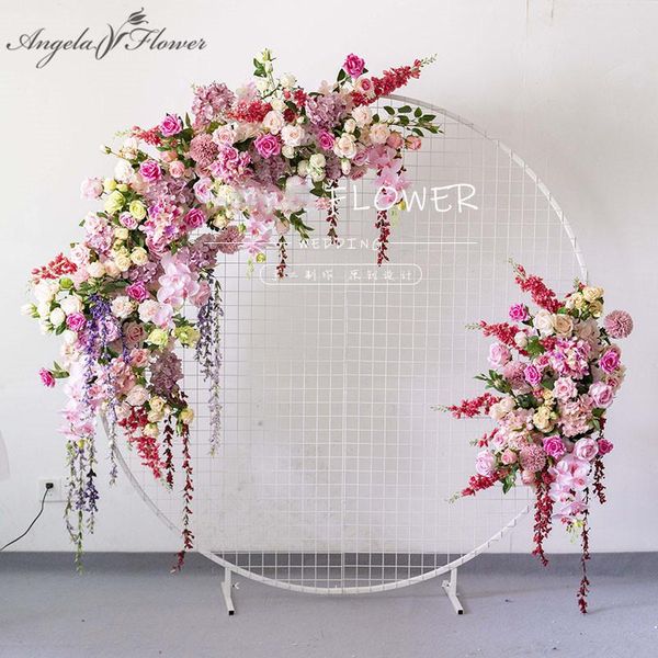 decorative flowers & wreaths custom european wedding arch decor artificial flower wrought iron props fake row background wall
decorative flowers & wreaths custom european wedding arch decor artificial flower wrought iron props fake row background wall