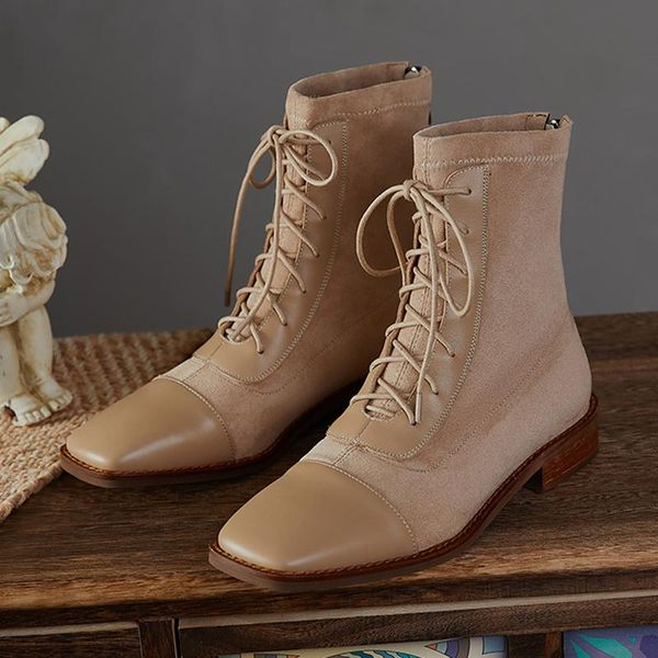 boots women shoes autumn genuine leather female shortboots suede booties british lace retro trend naked ankle, Black
boots women shoes autumn genuine leather female shortboots suede booties british lace retro trend naked ankle, Black