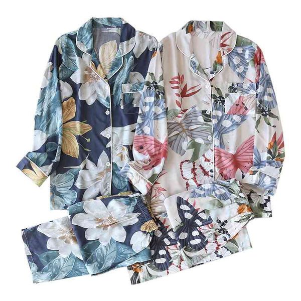 women's sleepwear 2021 spring summer cotton satin full sleeved cardigan+pants flower-shaped pajamas set lapeled thin & cool 2pcs h, Black;red
women's sleepwear 2021 spring summer cotton satin full sleeved cardigan+pants flower-shaped pajamas set lapeled thin & cool 2pcs h, Black;red