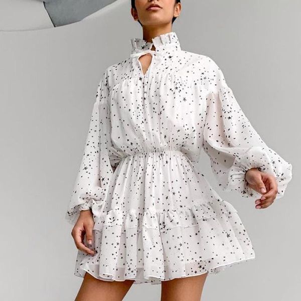 casual dresses cp stand collar women long sleeve dress elegant elastic waist printed mini female ladies, Black;gray
casual dresses cp stand collar women long sleeve dress elegant elastic waist printed mini female ladies, Black;gray