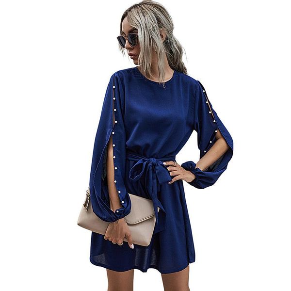 casual dresses women dress autumn winter solid color hollow long sleeve pearl elegant lady o neck bodycon party, Black;gray
casual dresses women dress autumn winter solid color hollow long sleeve pearl elegant lady o neck bodycon party, Black;gray