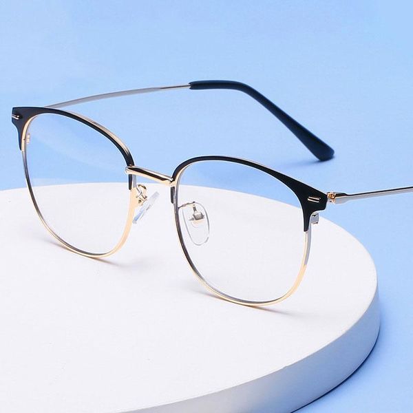 fashion sunglasses frames retro full rim metal frame eyewears for man and woman anti-blue light lenses with spring hinges opti, Black
fashion sunglasses frames retro full rim metal frame eyewears for man and woman anti-blue light lenses with spring hinges opti, Black
