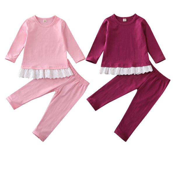 2-7y toddler kids baby girl clothes sets lace long sleeve t-shirt pants outfit sets tracksuit, White
2-7y toddler kids baby girl clothes sets lace long sleeve t-shirt pants outfit sets tracksuit, White