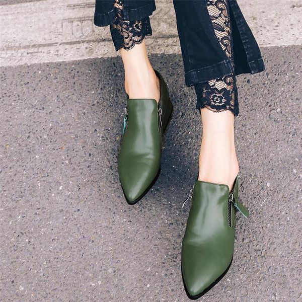 boots low casual shoes women genuine leather chunky heels ankle female pointed toe platform pumps office booties, Black
boots low casual shoes women genuine leather chunky heels ankle female pointed toe platform pumps office booties, Black