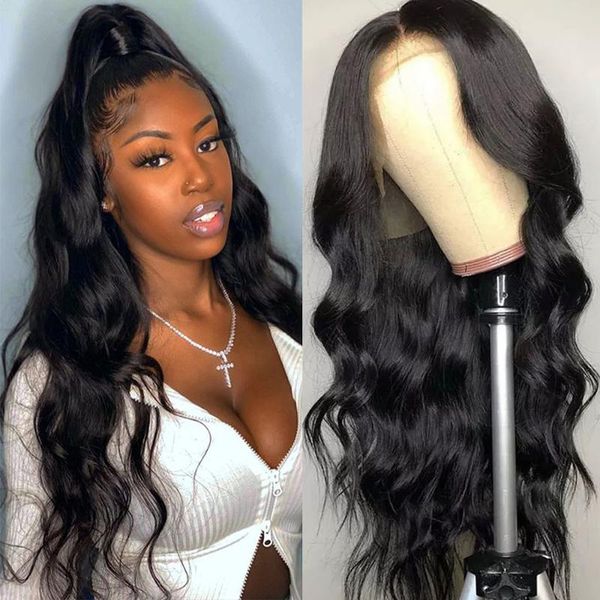 lace wigs 30inch body wave front wig human hair for black women preplucked 4x4 closure 13x4 brazilian frontal, Black;brown
lace wigs 30inch body wave front wig human hair for black women preplucked 4x4 closure 13x4 brazilian frontal, Black;brown