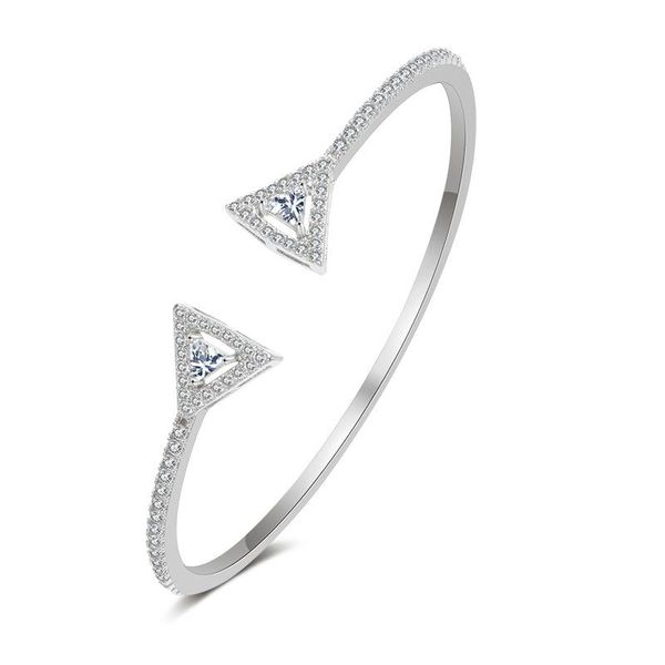 bangle women's fashion jewelry accessories triangle geometry open bracelet zircon simple ladies, Black
bangle women's fashion jewelry accessories triangle geometry open bracelet zircon simple ladies, Black