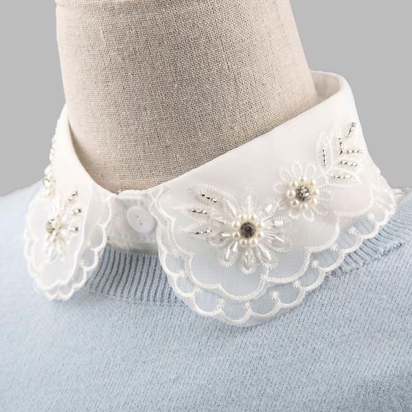 bow ties sweater lapel fake collar for women white embroidered lace half shirt tie black detachable collars button blouse, Black;gray
bow ties sweater lapel fake collar for women white embroidered lace half shirt tie black detachable collars button blouse, Black;gray