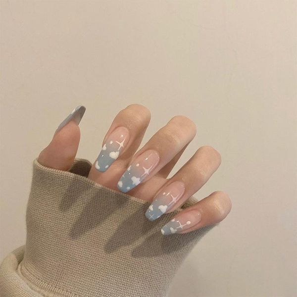 24pcs artificial nails with glue cloud pattern adhesive long cute manicure patch false save time nail dl, Red;gold
24pcs artificial nails with glue cloud pattern adhesive long cute manicure patch false save time nail dl, Red;gold