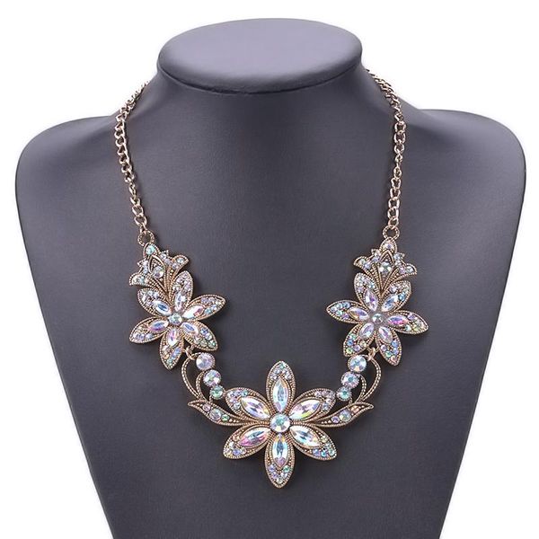 pendant necklaces fashion sweet romantic jewelry accessories rhinestone flowers pendants necklace for women, Silver
pendant necklaces fashion sweet romantic jewelry accessories rhinestone flowers pendants necklace for women, Silver
