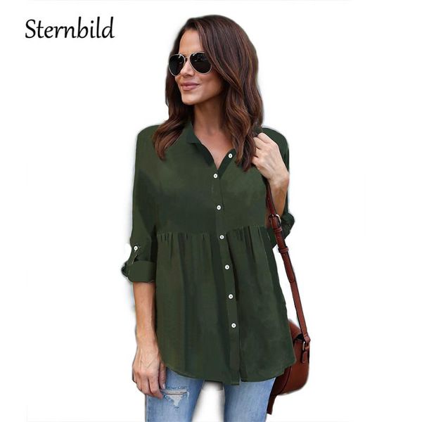 women chiffon blouse plus size 5xl loose turn-down collar fold shirt fashion single-breasted solid long sleeve blusa women's blouses &, White
women chiffon blouse plus size 5xl loose turn-down collar fold shirt fashion single-breasted solid long sleeve blusa women's blouses &, White
