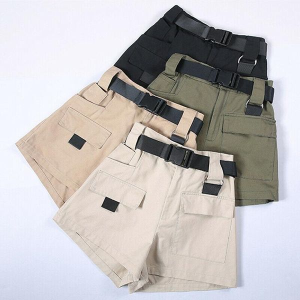 women's shorts fashion cool women high wasit summer cargo short pants casual trouser bottoms female gilr, White;black
women's shorts fashion cool women high wasit summer cargo short pants casual trouser bottoms female gilr, White;black