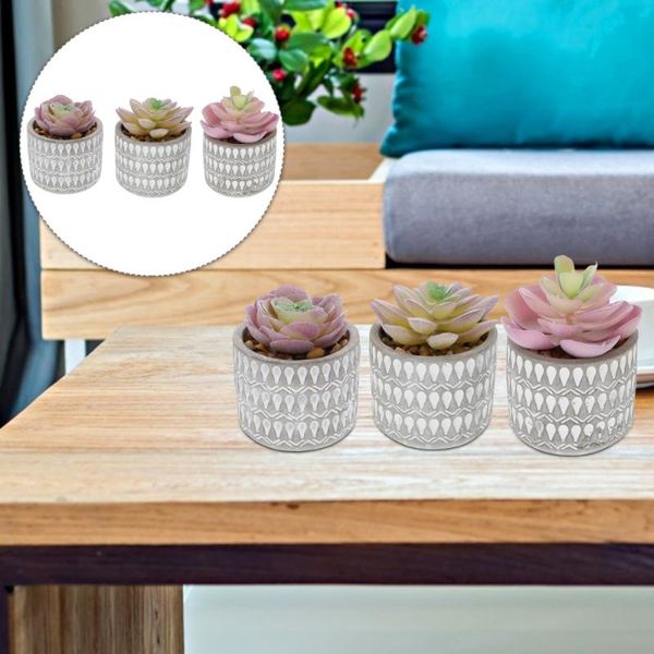 planters & pots 3pcs artificial succulent plant realistic imitation deskdecor 
planters & pots 3pcs artificial succulent plant realistic imitation deskdecor