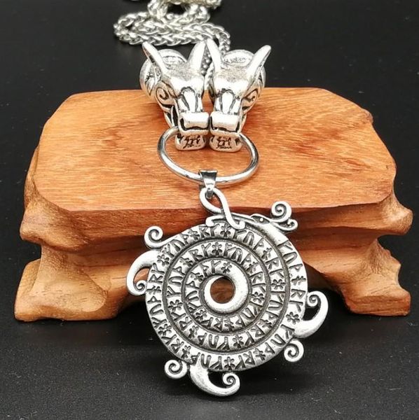 pendant necklaces antique silver odin wolf head with viking wind round nordic rune mne's necklace
pendant necklaces antique silver odin wolf head with viking wind round nordic rune mne's necklace