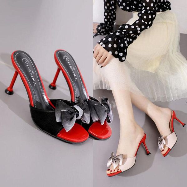 summer women slip-on bow crystal wear pumps sandals for ladies club mules high thin heel slippers slides shoes 8cm dress, Black
summer women slip-on bow crystal wear pumps sandals for ladies club mules high thin heel slippers slides shoes 8cm dress, Black