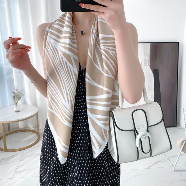 scarves 2021 printed silk scarf square women's office turban pasmina shawl wrap spring, Blue;gray
scarves 2021 printed silk scarf square women's office turban pasmina shawl wrap spring, Blue;gray