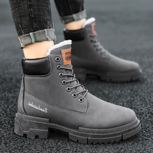 martin boots men's winter plush warm cotton shoes high british style waterproof locomotive tooling fashion snow, Black
martin boots men's winter plush warm cotton shoes high british style waterproof locomotive tooling fashion snow, Black