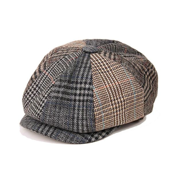 berets plaid sboy caps men fashion wool stitching flat cap autumn winter woman vintage painter octagonal hats blm118, Blue;gray
berets plaid sboy caps men fashion wool stitching flat cap autumn winter woman vintage painter octagonal hats blm118, Blue;gray