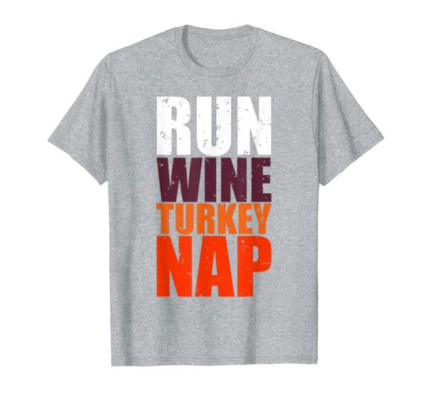 funny thanksgiving running wine lover turkey nap foodie gift t-shirt, White;black